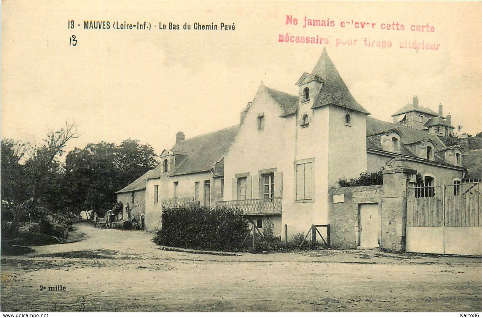 Mauves * Le Bas Du Chemin Pavé - Mauves-sur-Loire