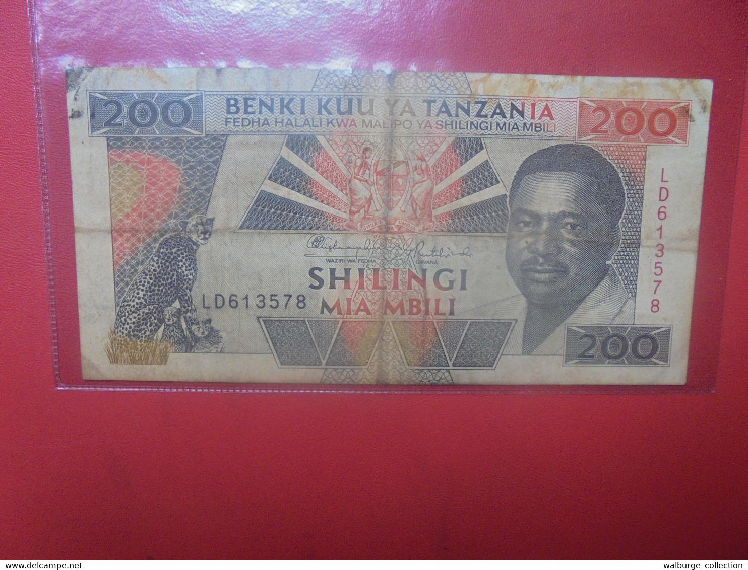 TANZANIE 200 SHILLINGI 1993 Circuler (L.2) - Tansania