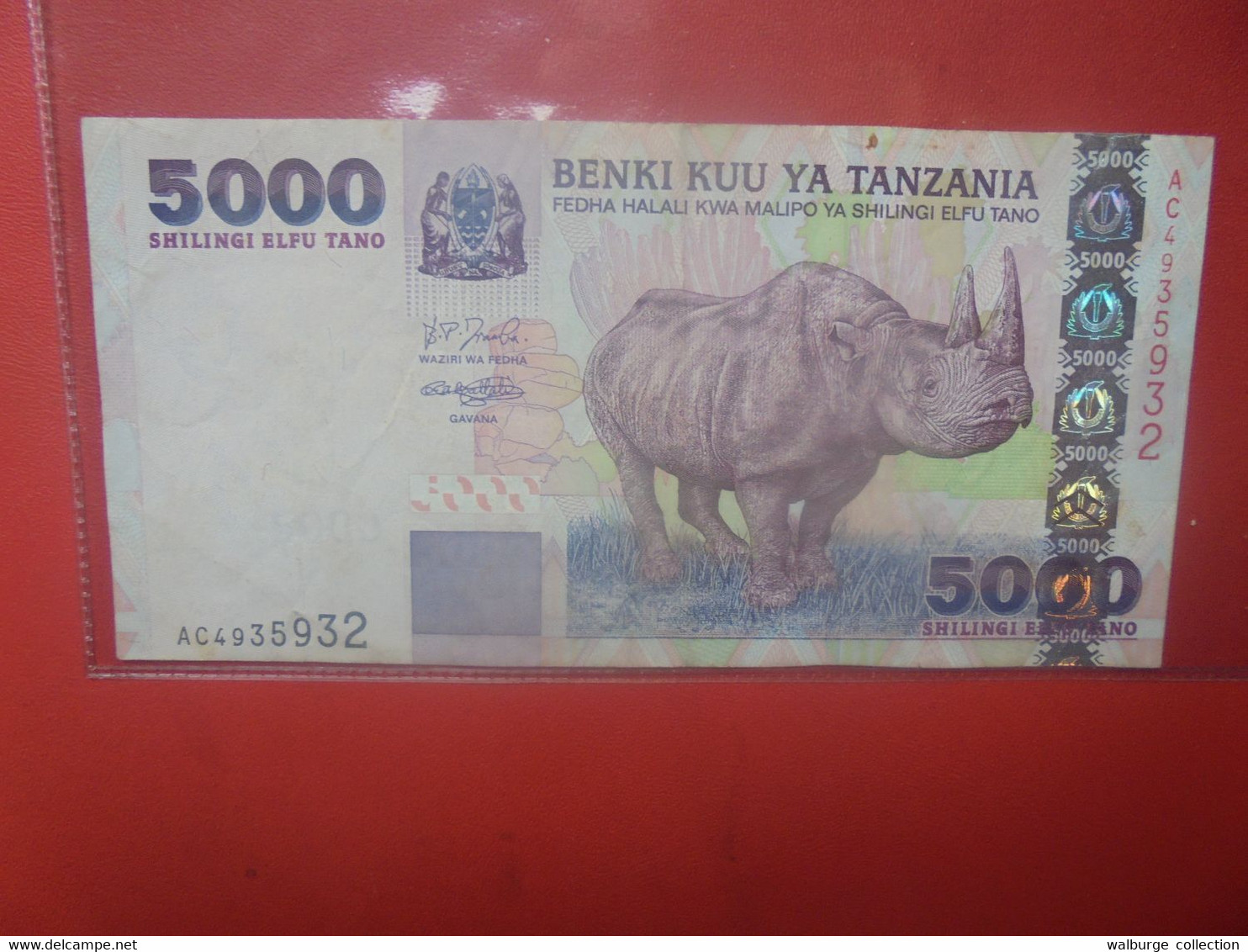 TANZANIE 5000 SHILLINGI 2003 Circuler (L.2) - Tansania