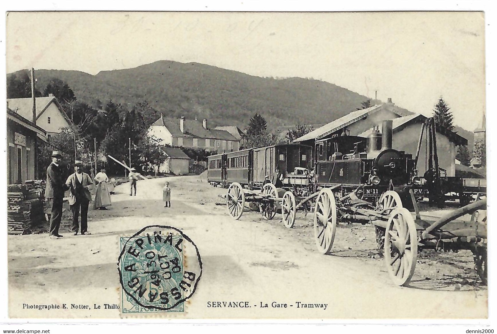 SERVANCE (70) - La Gare - Tramway - Ed. E. Notter - Other & Unclassified