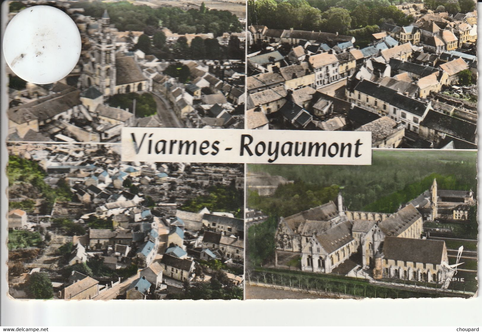 95 -  Carte Postale Semi Moderne De  VIARMES ROYAUMONT  Multi Vues Aériennes - Viarmes