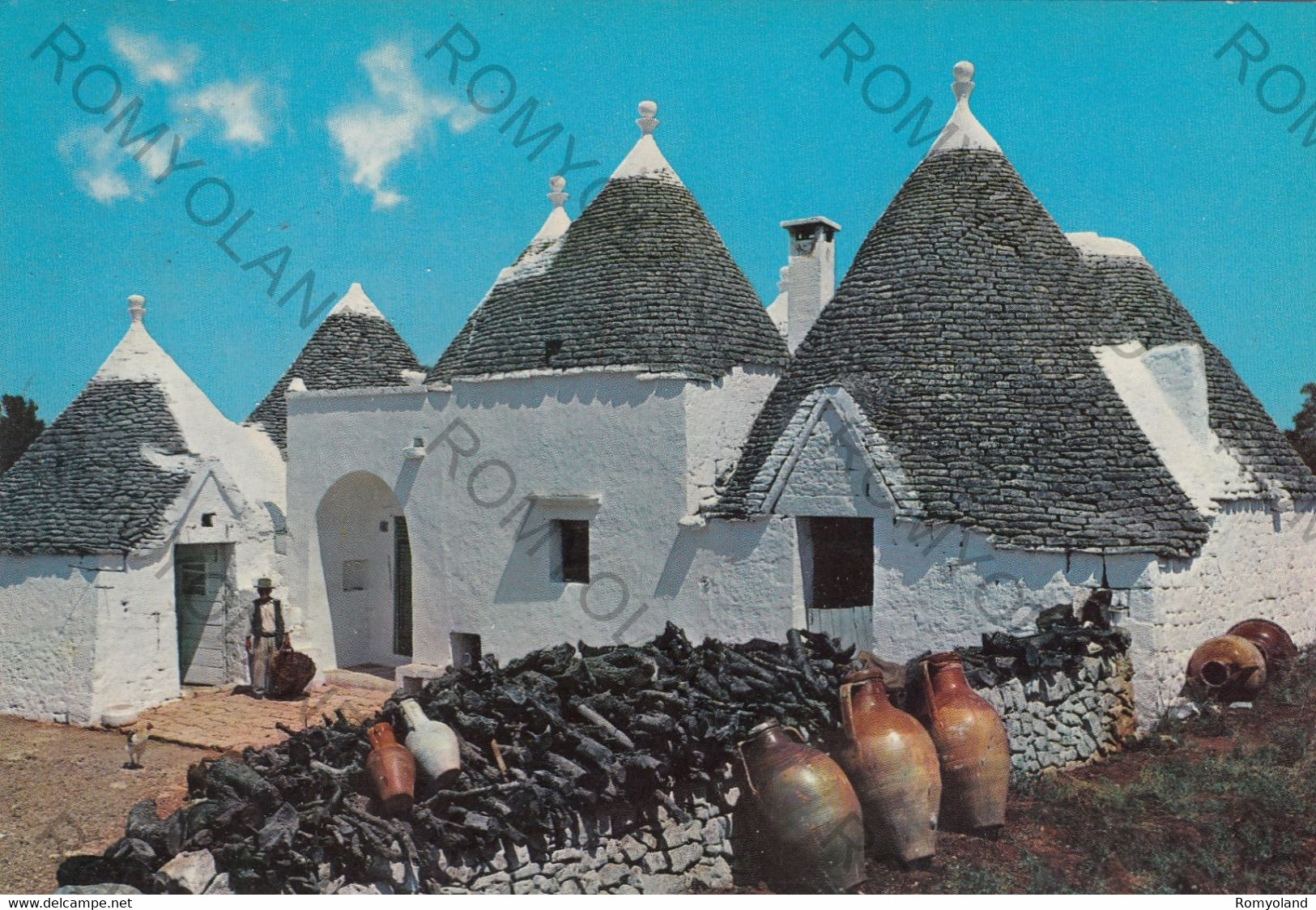 CARTOLINA  CISTERNINO,BRINDISI,PUGLIA,TRULLI CONTRADA POZZO LA LAMA,BELLA ITALIA,STORIA,MEMORIA,RELIGIONE,VIAGGIATA 1985 - Brindisi