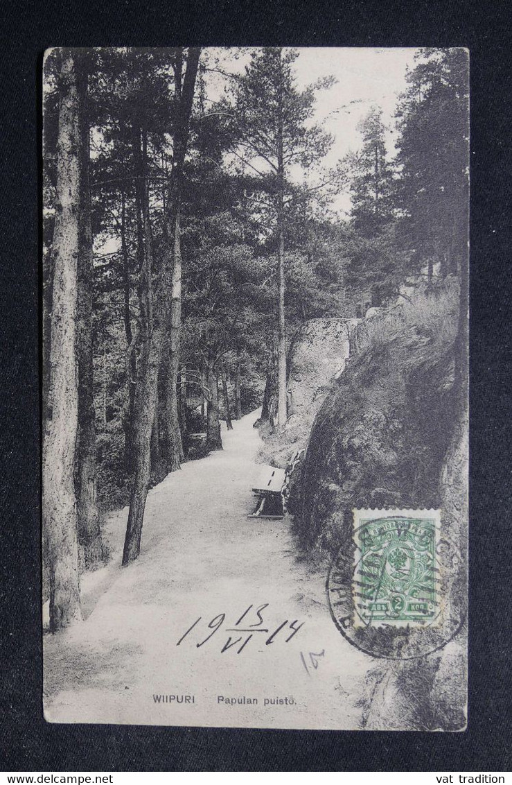 FINLANDE - Affranchissement De Wiborg Sur Carte Postale En 1914 Pour La France - Administration Russe - L 123229 - Cartas & Documentos