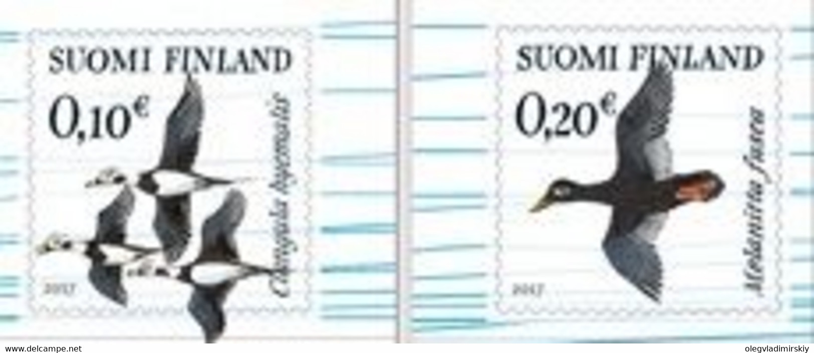Finland 2017 Definitives Migration Birds On The Baltic Set Of 2 Stamps Mint - Arctic Tierwelt