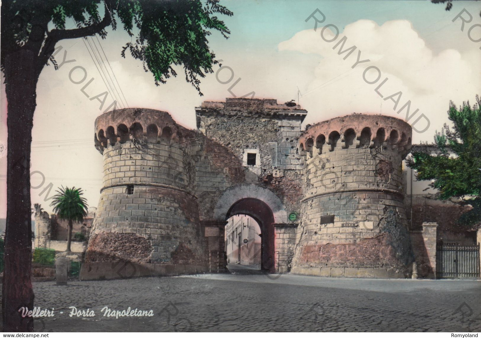 CARTOLINA  VELLETRI,LAZIO,PORTA NAPOLITANA,STORIA,MEMORIA,CULTURA,RELIGIONE,IMPERO ROMANO,BELLA ITALIA,VIAGGIATA 1960 - Velletri