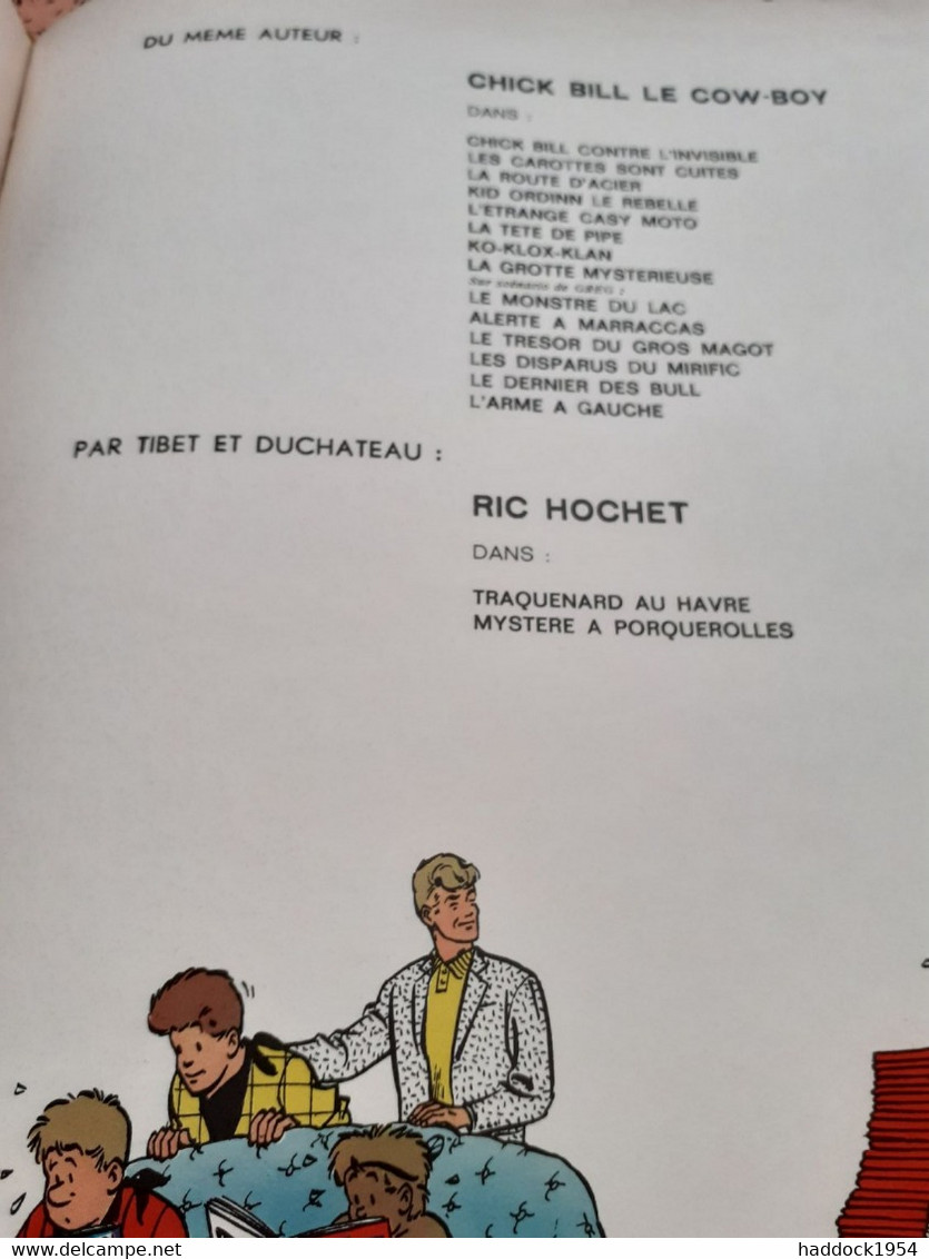 Défi à Ric Hochet TIBET DUCHATEAU éditions Du Lombard 1965 - Ric Hochet