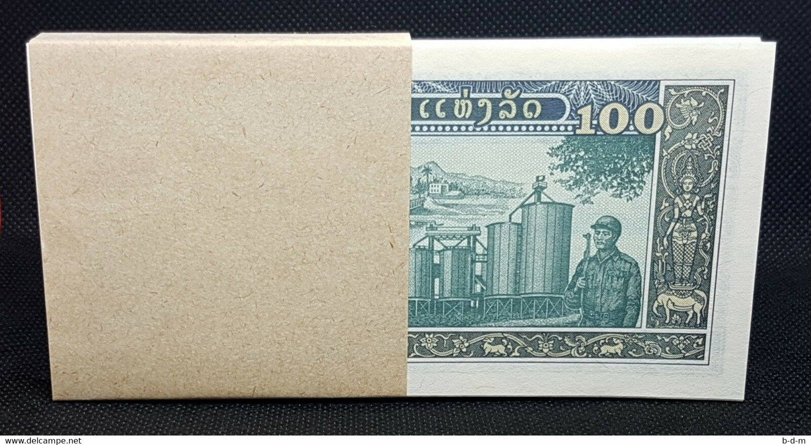 Laos Lao Lot Bundle 100 Banknotes 100 Kip 1979 Pick 30 SC UNC - Laos