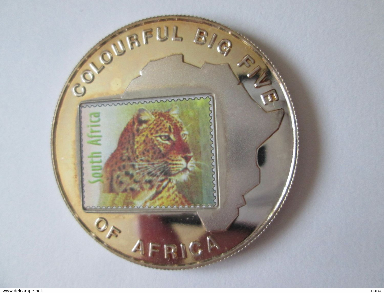 Uganda 1000 Shillings 2001 Proof Monnaie Grande Afrique Coloree/Uganda 1000 Shillings 2001 Prof Colourful Big Africa - Uganda