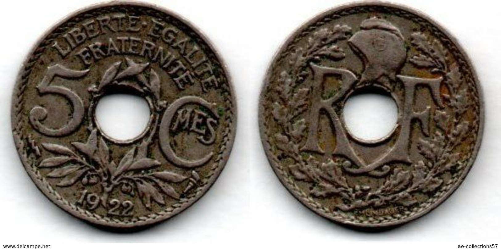 5 Centimes 1922 Poissy TTB - Other & Unclassified