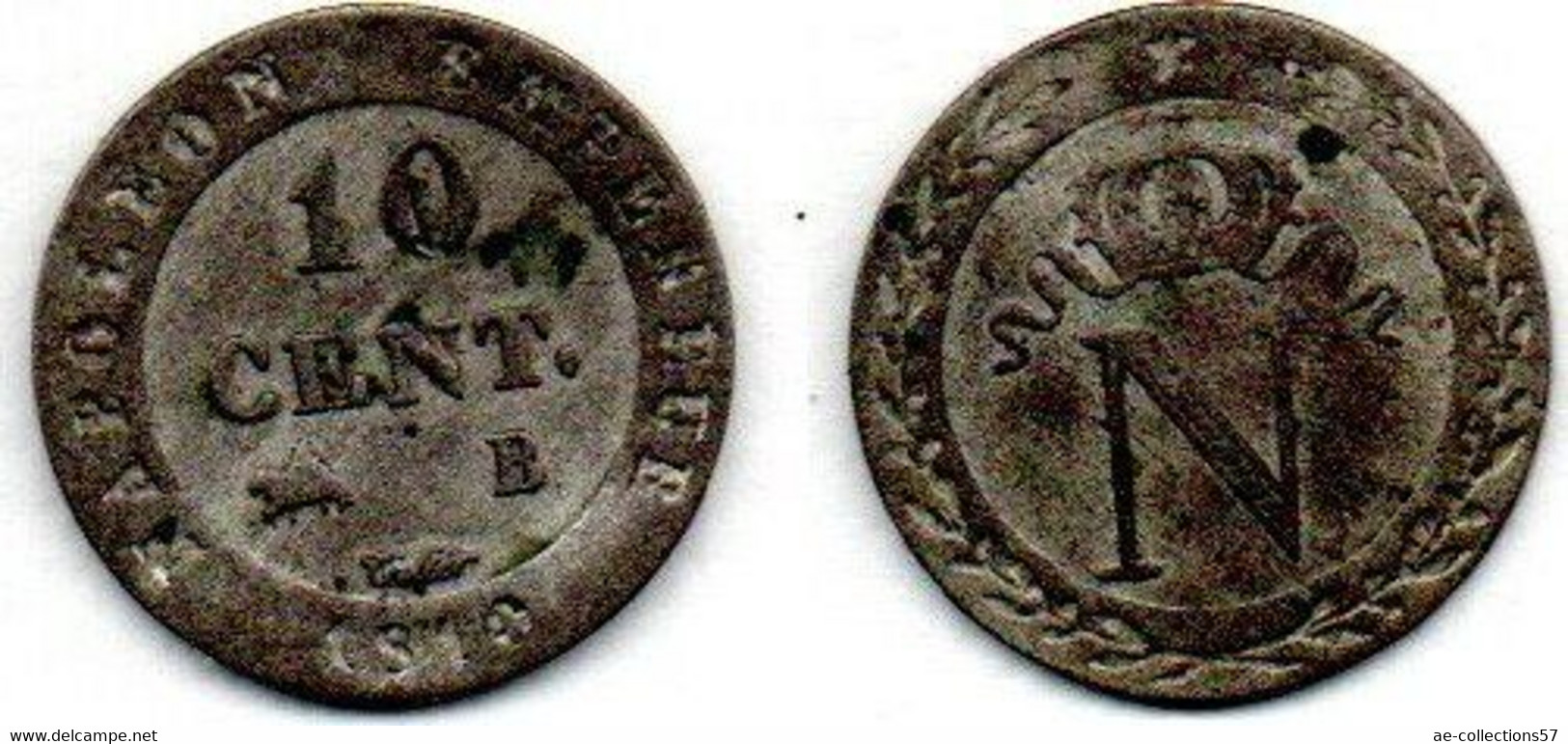 10 Centimes 1810 B Napoléon I TB+ - 10 Centimes
