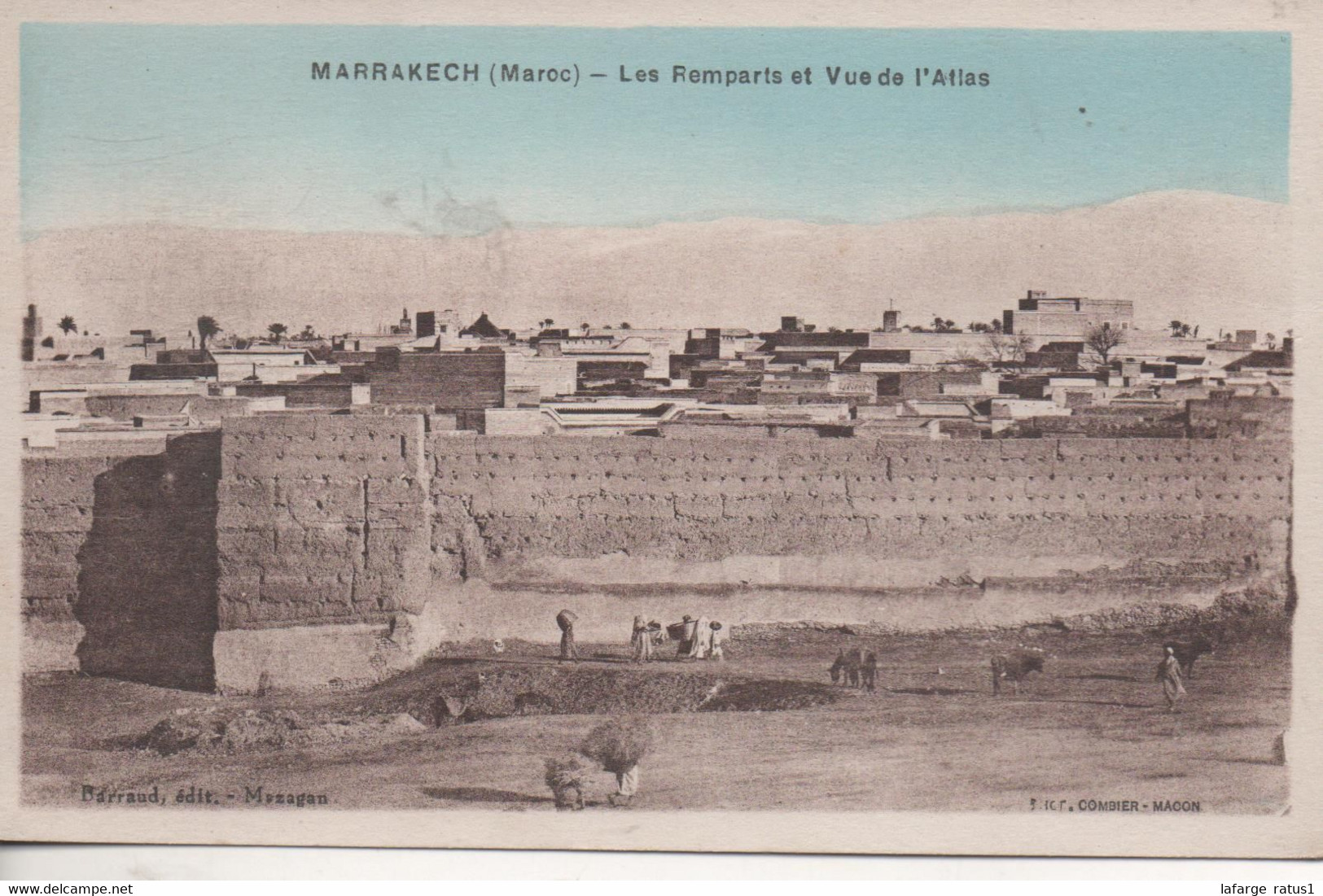 Marrakech Les Remparts Et Vu S De L Atlas - Marrakech
