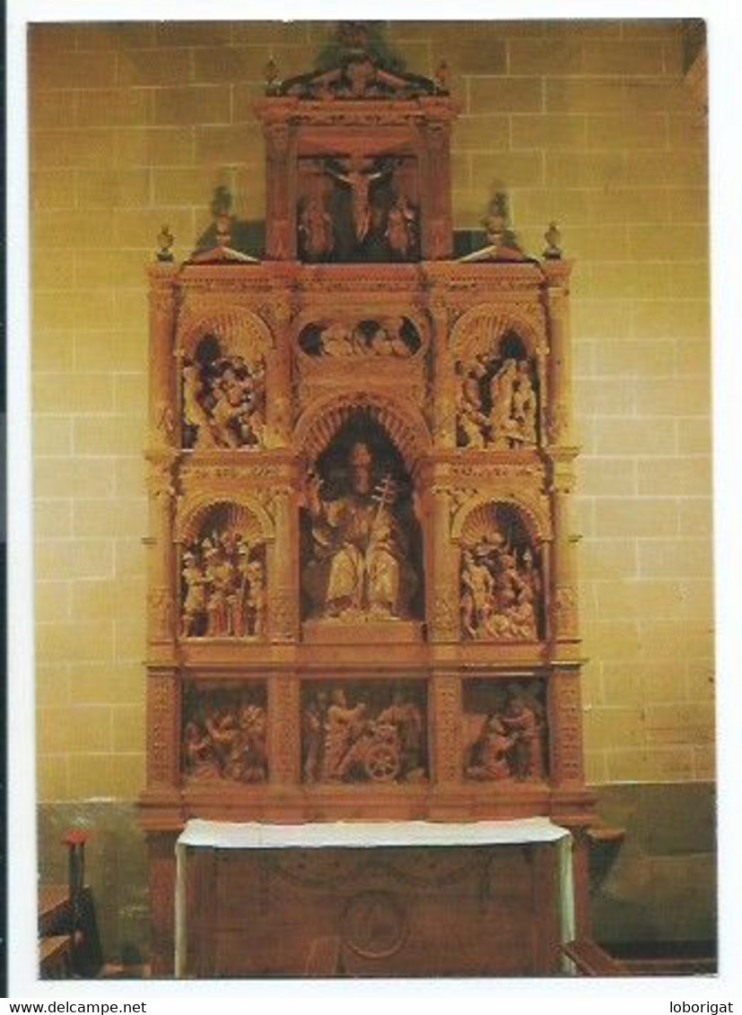 MONUMENTO NACIONAL.- RETABLO DEL ALTAR DE ST. PEDRO.-  ALBARRACIN - TERUEL.-  ( ESPAÑA ) - Teruel