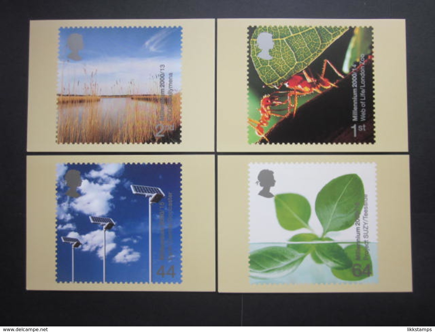 2000 'LIFE AND EARTH' STAMPS P.H.Q. CARDS UNUSED, ISSUE No. 218 #00637 - PHQ Karten