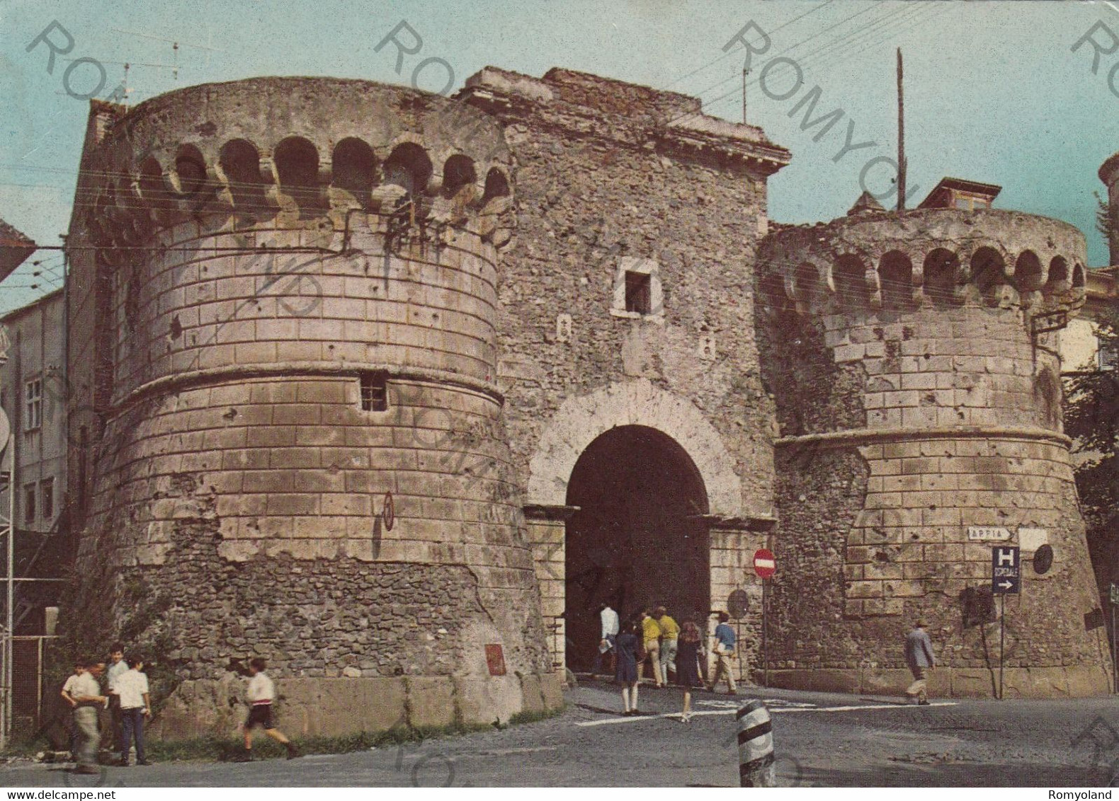 CARTOLINA  VELLETRI,LAZIO,PORTA NAPOLITANA,STORIA,MEMORIA,CULTURA,RELIGIONE,IMPERO ROMANO,BELLA ITALIA,VIAGGIATA 1970 - Velletri