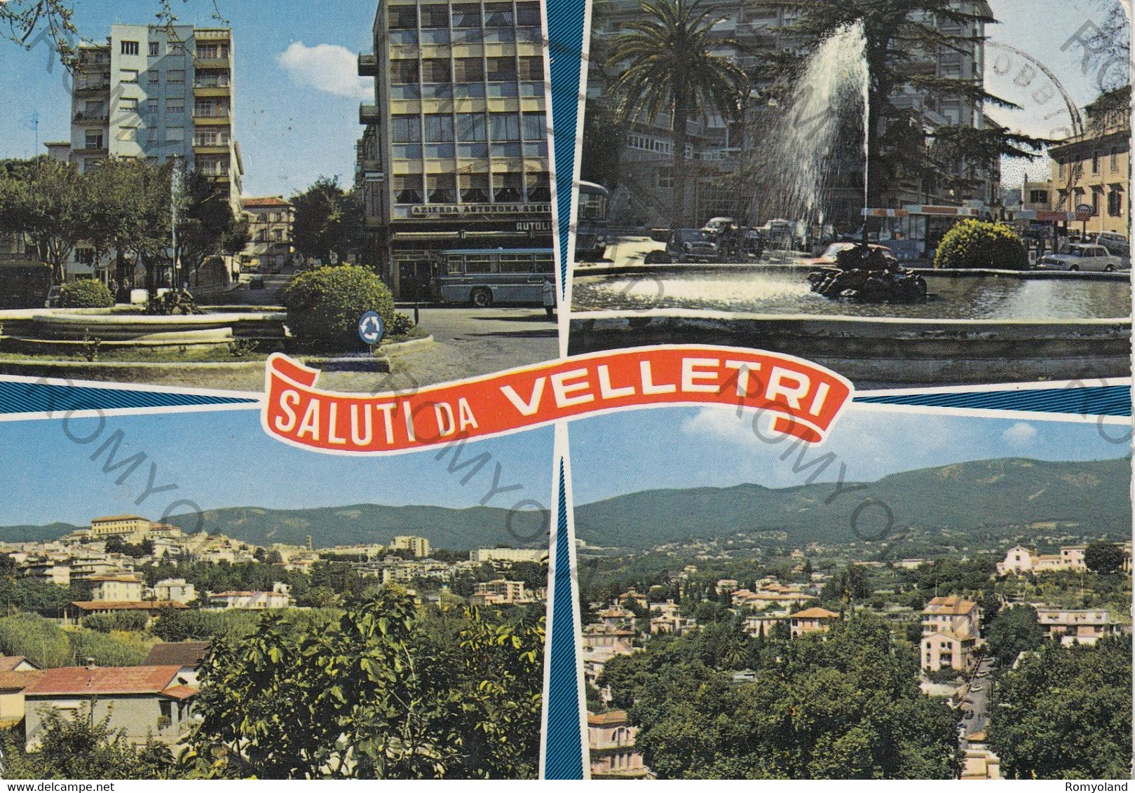 CARTOLINA  VELLETRI,LAZIO,SALUTI,STORIA,MEMORIA,CULTURA,RELIGIONE,IMPERO ROMANO,BELLA ITALIA,VIAGGIATA 1987 - Velletri