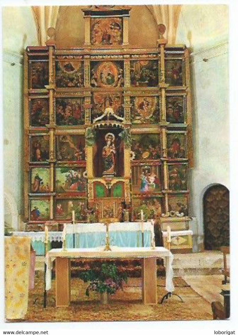 ALTAR DE SANTA MARIA DE ALBARRACIN, PATRONA DE LA CIUDAD.-  ALBARRACIN - TERUEL.-  ( ESPAÑA ) - Teruel