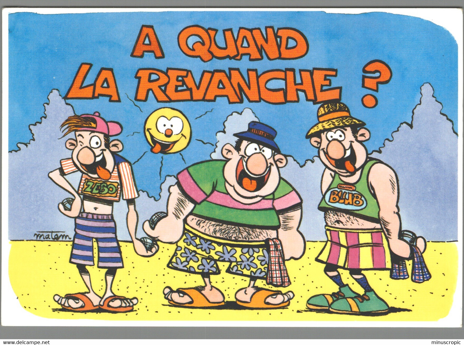 CPM - Humour - Pétanque - A Quand La Revanche ? - Bowls