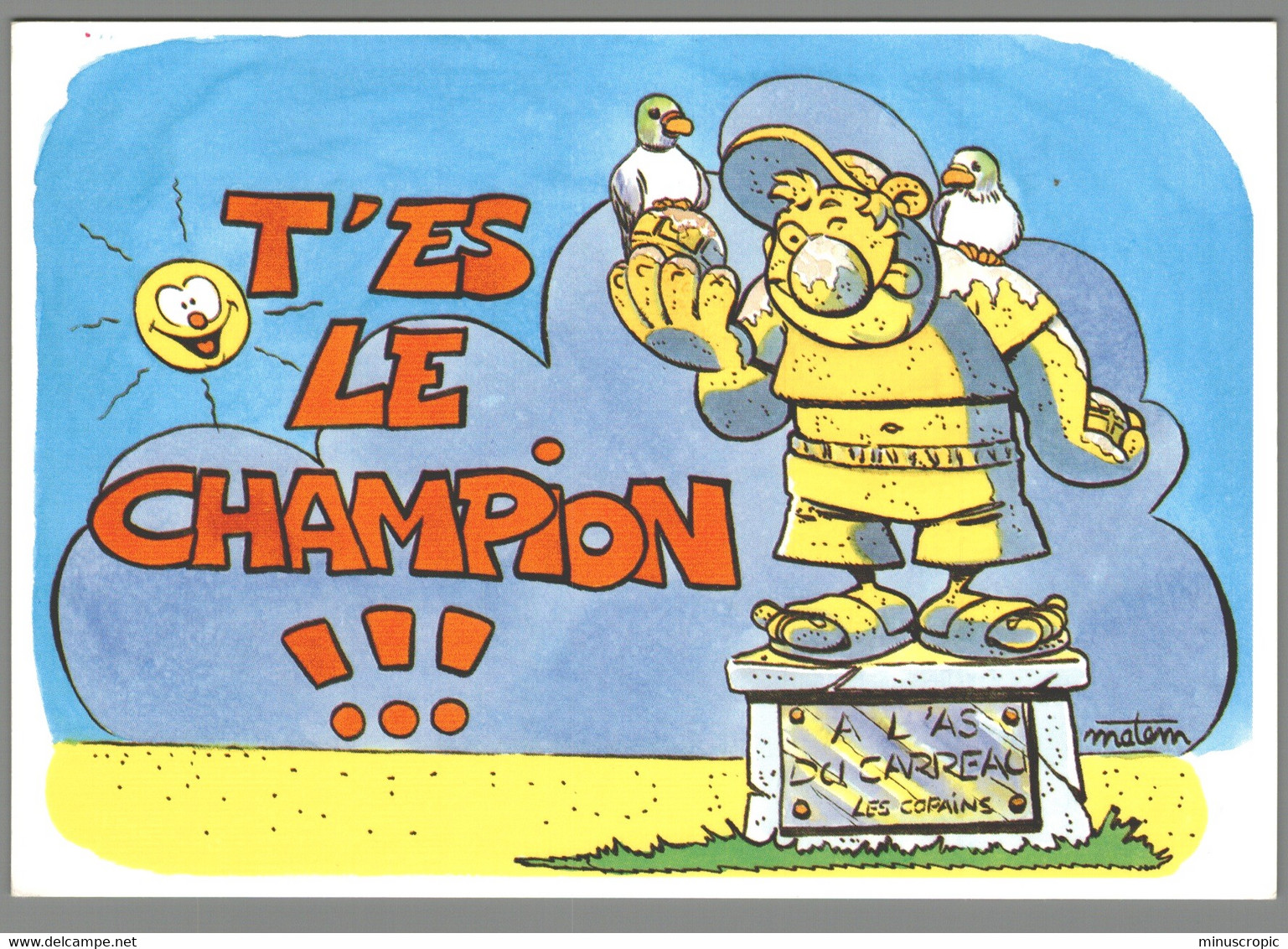 CPM - Humour - Pétanque - T'es Le Champion - Bowls