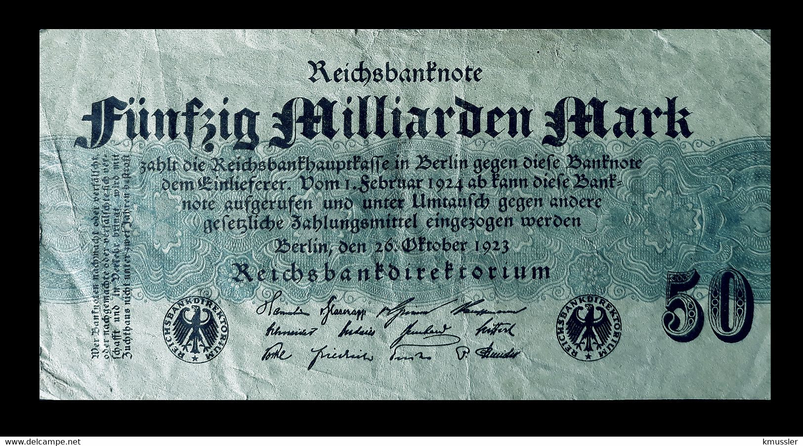 # # # Banknote Germany (DT. Reich) 50 Mrd. Mark 1923 # # # - 50 Mrd. Mark