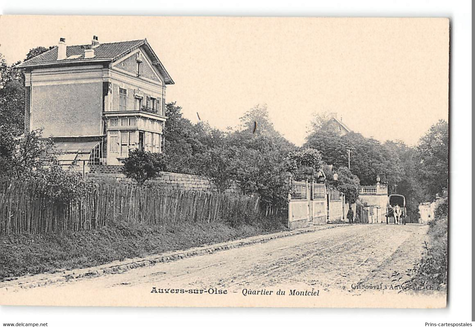 CPA 95 Auvers Sur Oise Quartier Du Montciel - Auvers Sur Oise