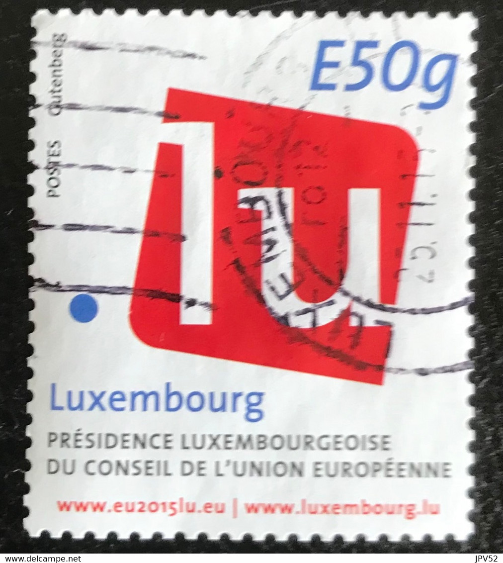 Luxemburg - C9/41 - (°)used - 2015 - Michel 2056 - Voorzitter Europese Unie - Gebraucht