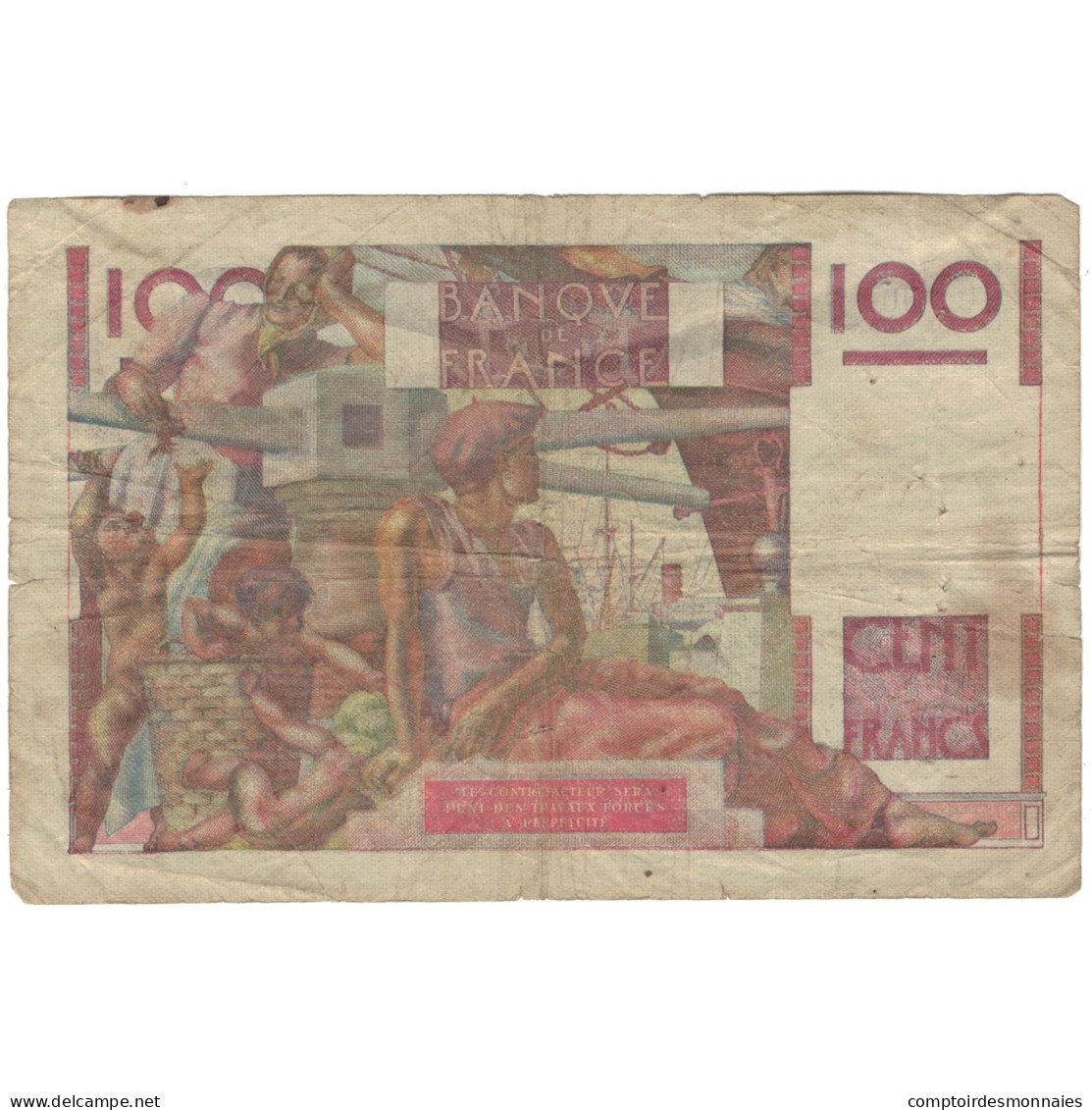 France, 100 Francs, Jeune Paysan, 1953, P.533, TB, Fayette:28.36, KM:128d - 100 F 1945-1954 ''Jeune Paysan''