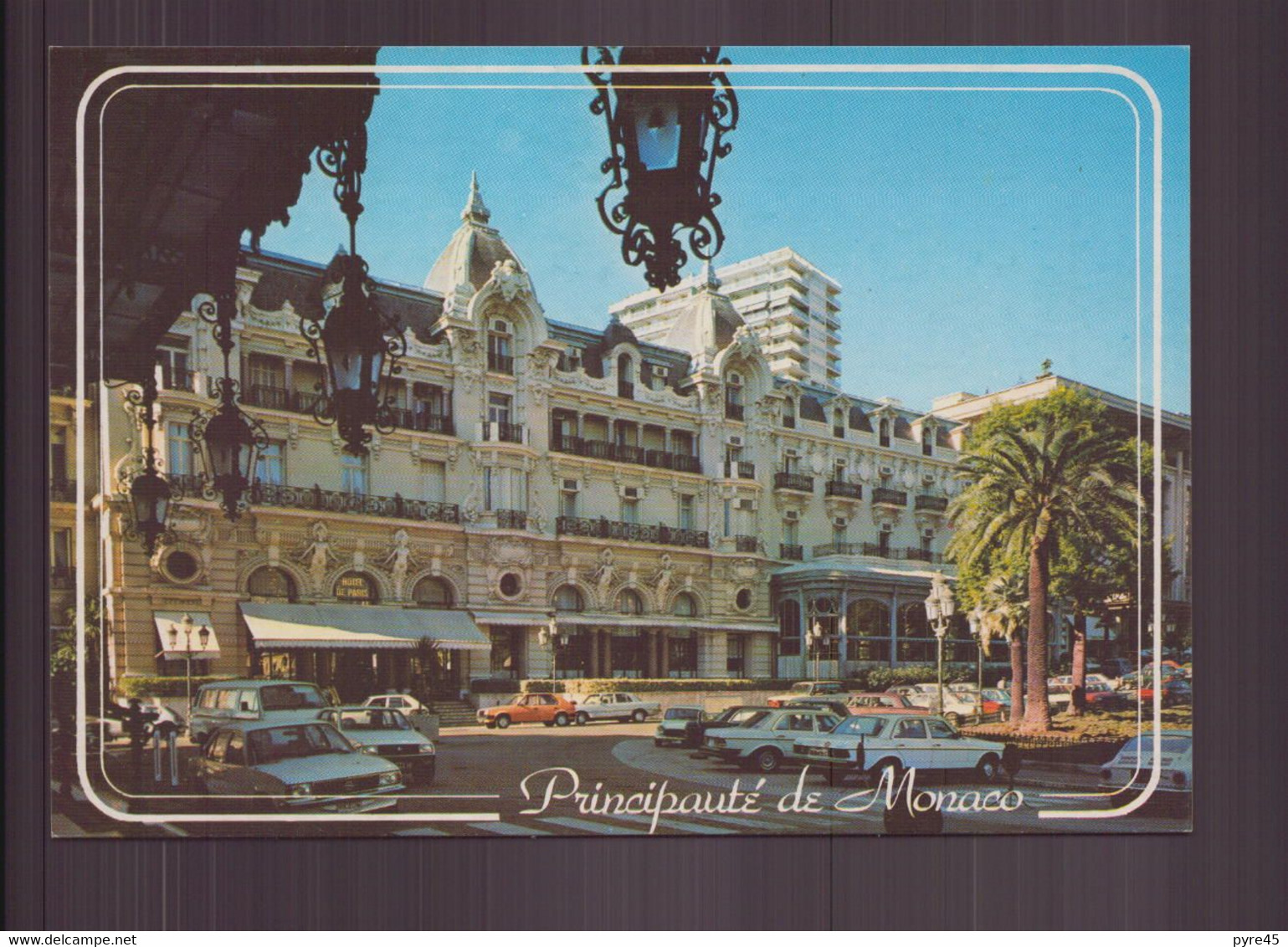 MONACO FACADE DE L HOTEL DE PARIS DEPUIS LE PERRON DU CASINO - Hôtels