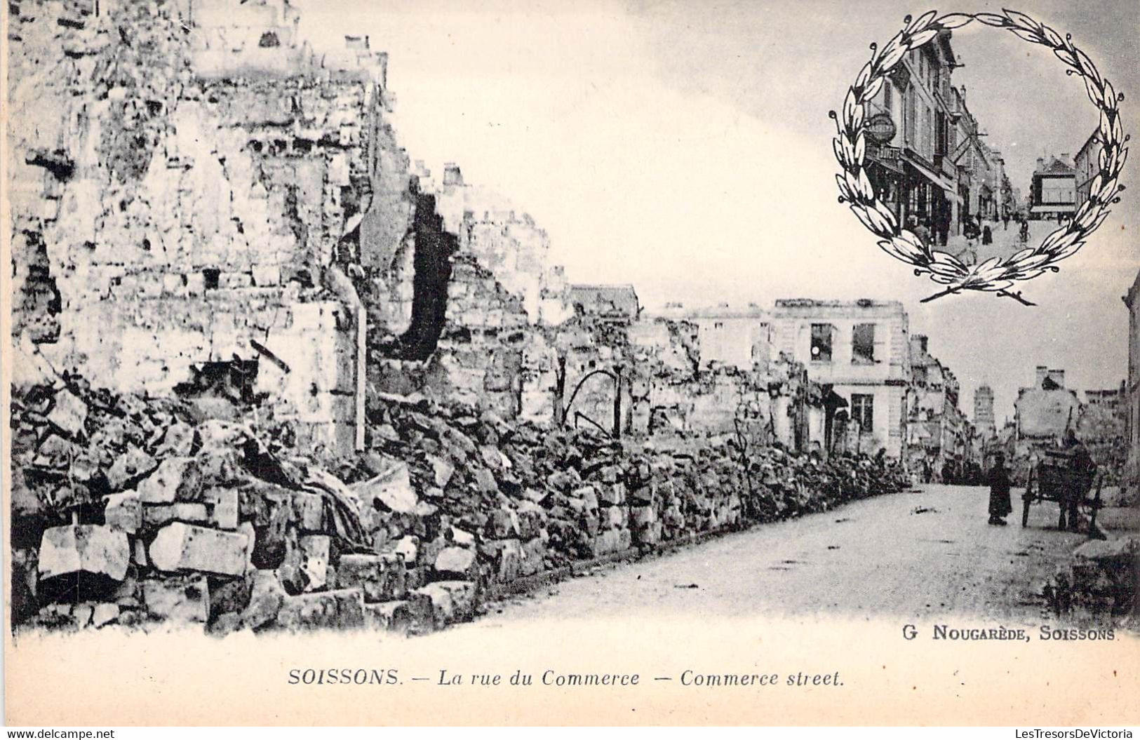 Lot De 4 CPA  De Soissons - Après Les Bombardements - Soissons