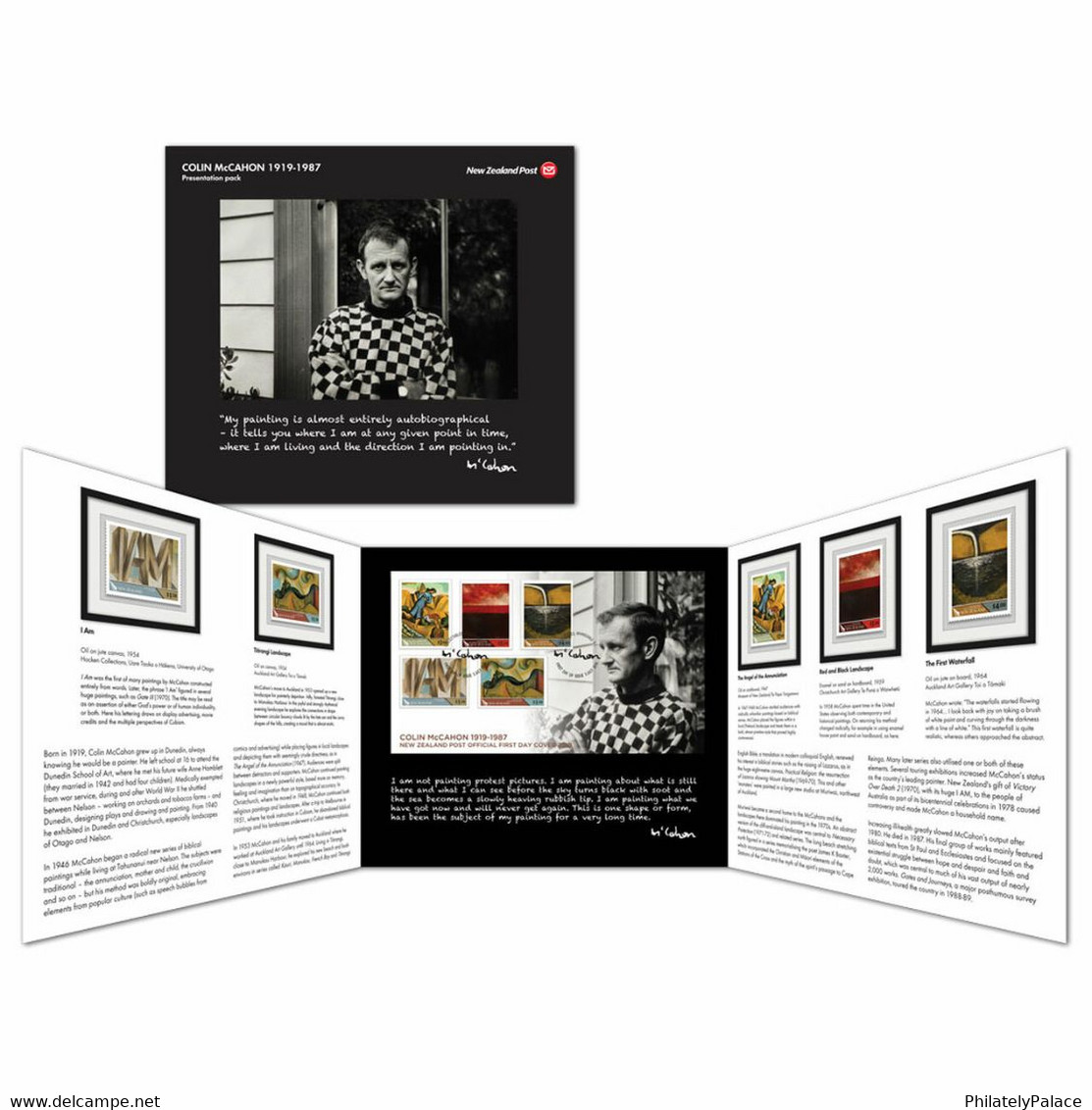 NEW ZEALAND 2019 Colin McCahon 1919-1987 Presentation Pack Stamps + MS MNH + FDC Limited Edition (**) - Ungebraucht