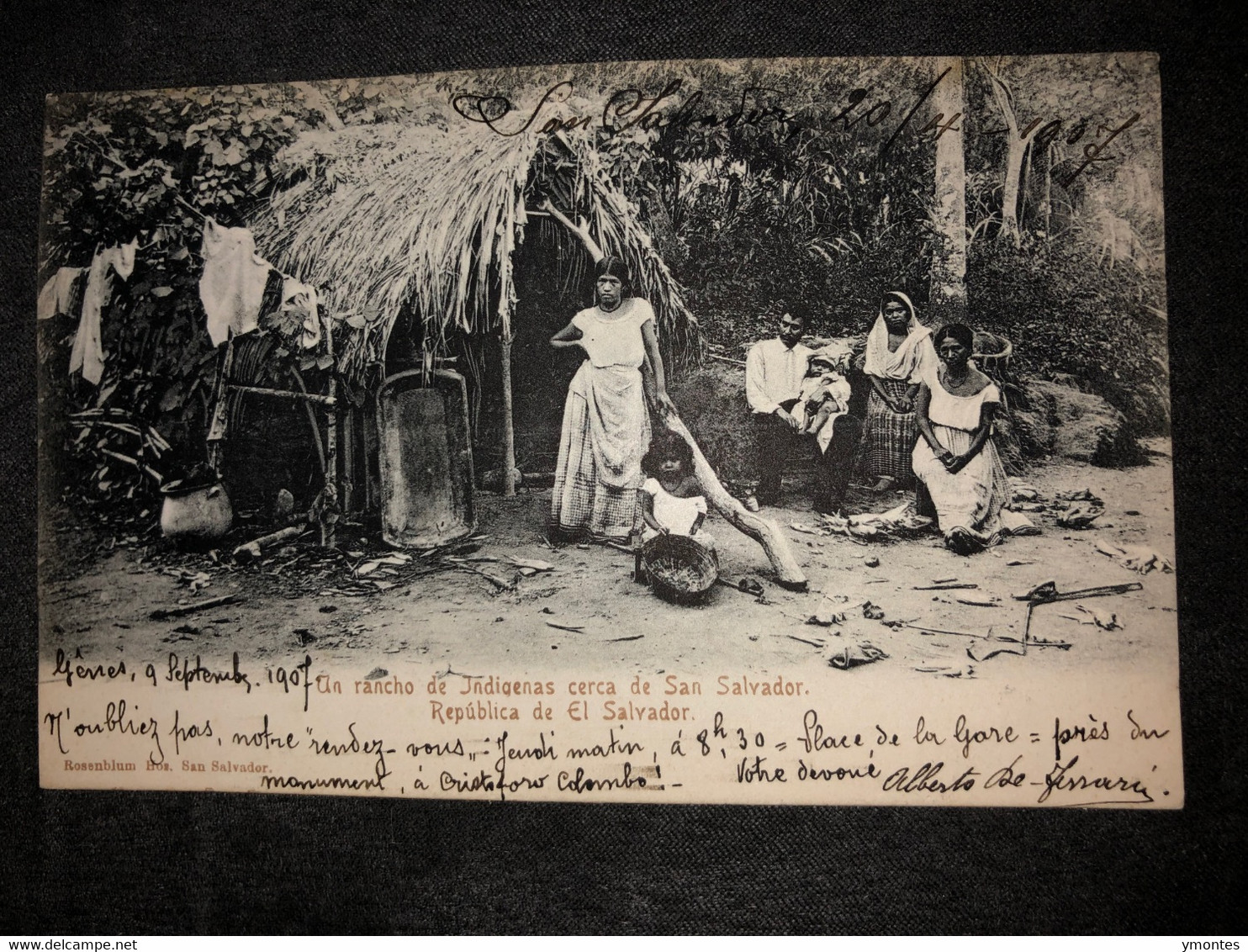 Postcard Natives 1906 In San Salvador - El Salvador