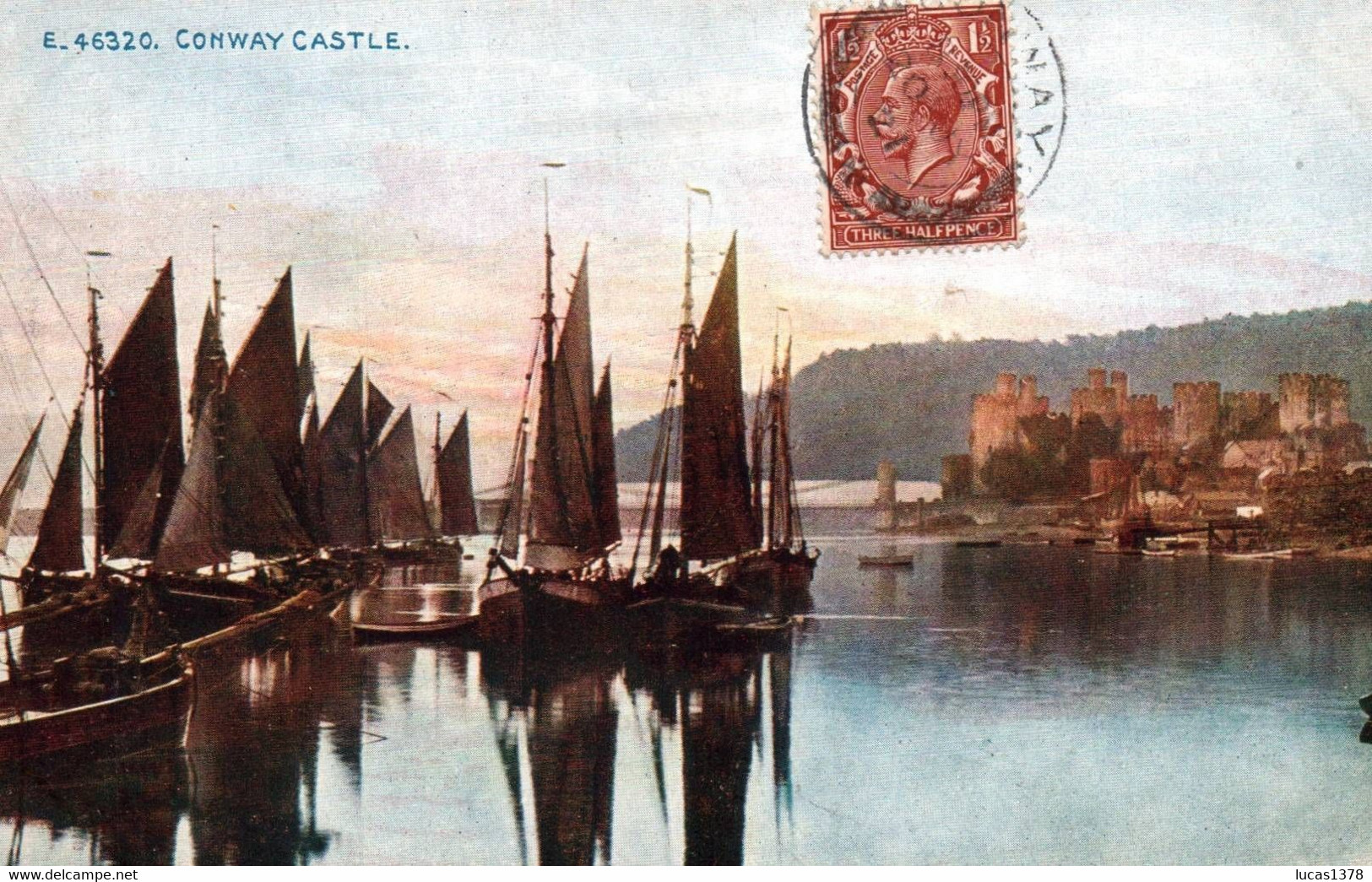 CONWAY CASTLE / BOATS / /  BEL AFFRANCHISSEMENT / - Caernarvonshire