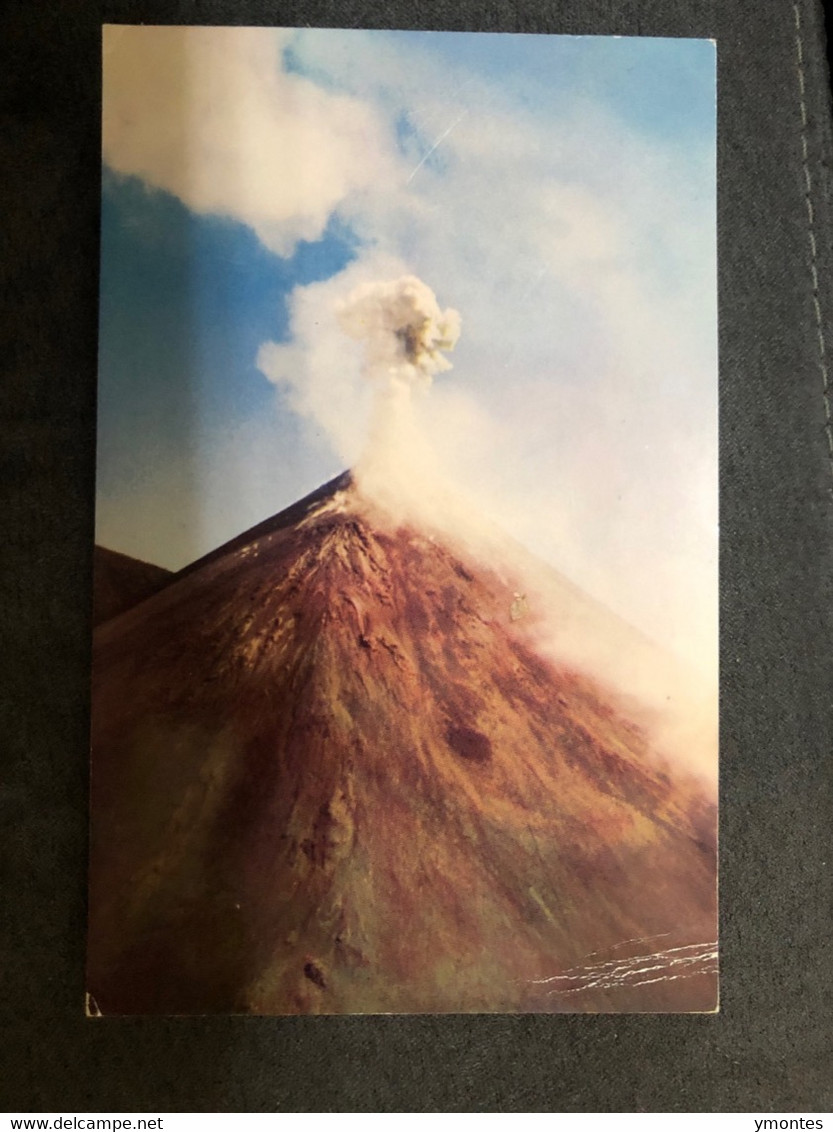 Postcard Volcan Izalco 1968 - El Salvador