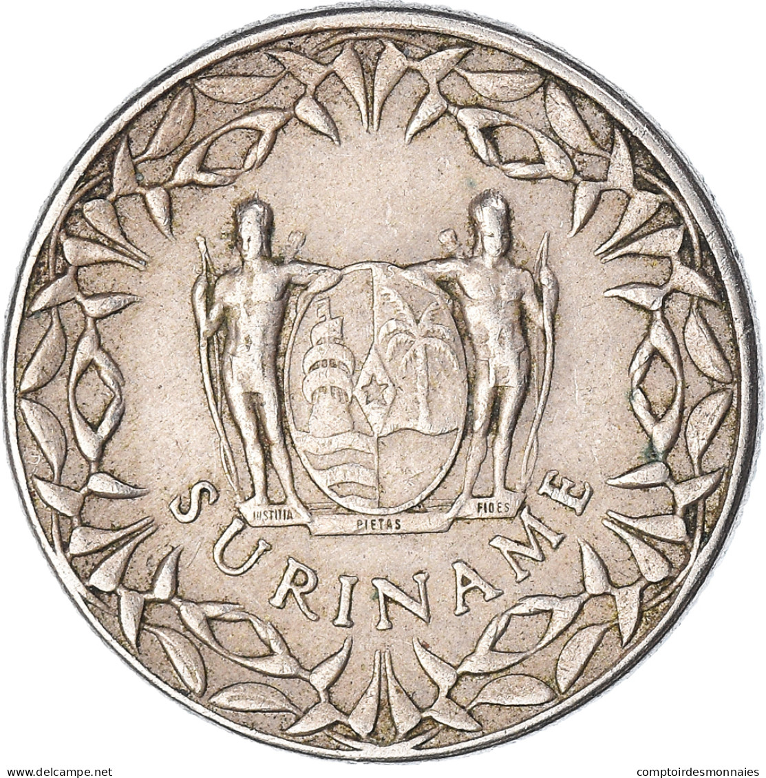 Monnaie, Suriname, 25 Cents, 1966 - Surinam 1975 - ...