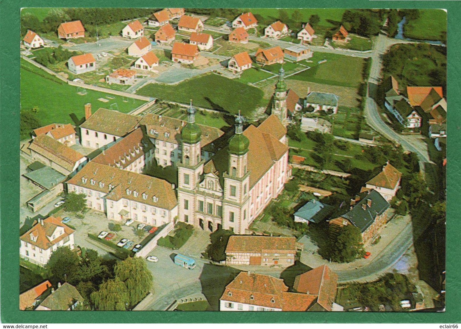 67 EBERSMUNSTER   EGLISE ABBATIALE ET COUVENT EDIT  HANSI CPM Vue Aérienne - Ebersmunster