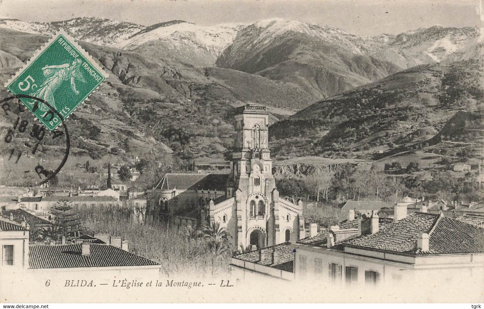 ALGERIE  BLIDA L'église Et La Montagne - Blida