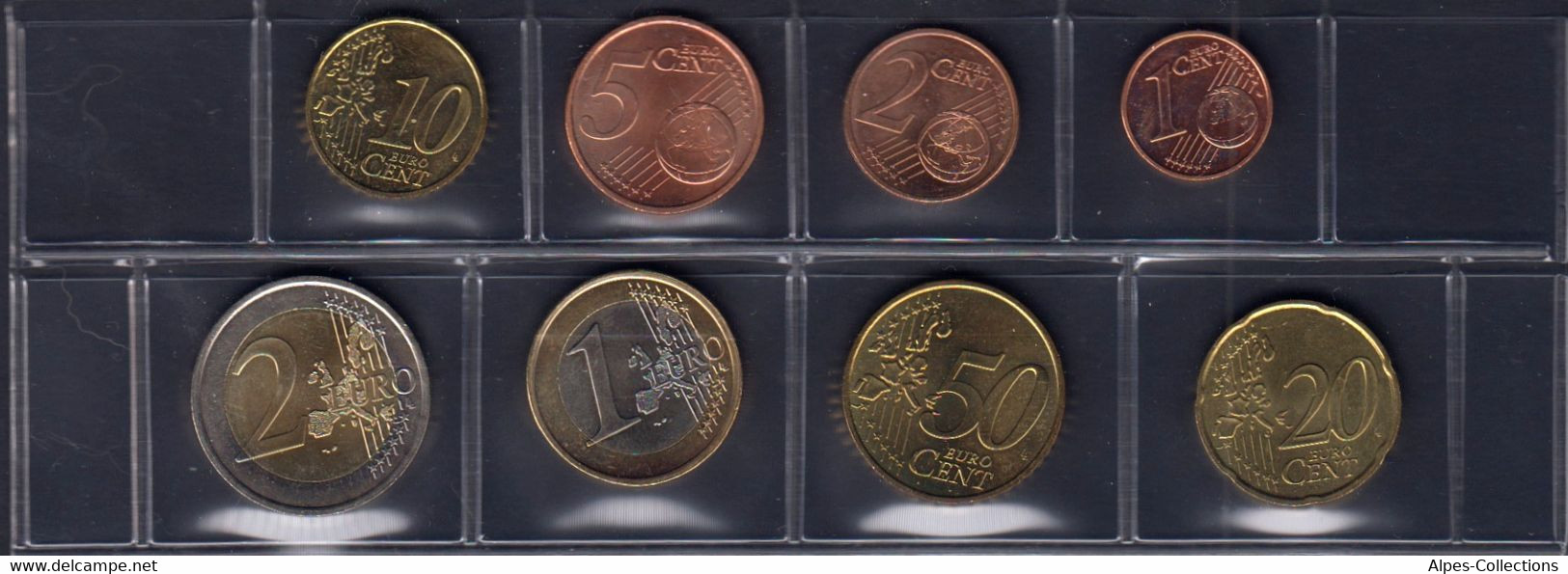 FRX2002.3 - SERIE FRANCE - 2002 - 1 Cent à 2 Euros - France