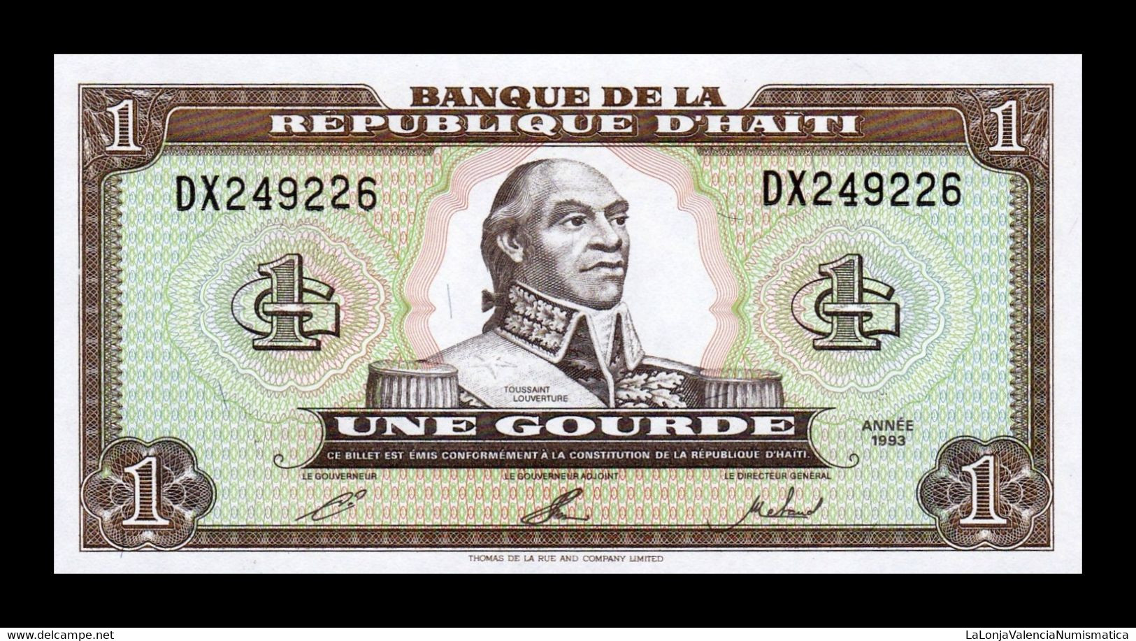 Haití 1 Gourde 1993 Pick 259b SC UNC - Haiti