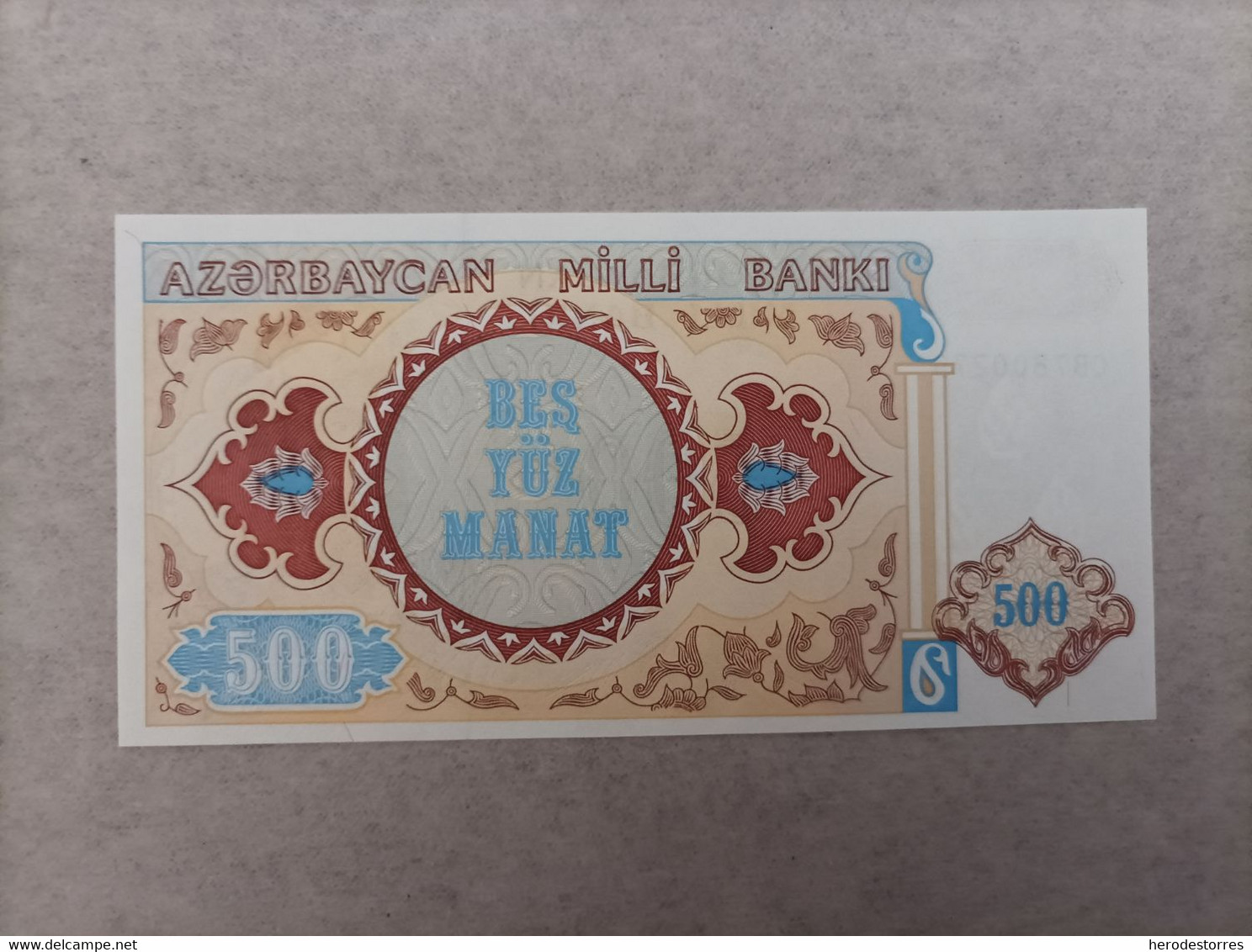 Billete De Azerbayan De 500 Manat 1993, UNC - Aserbaidschan