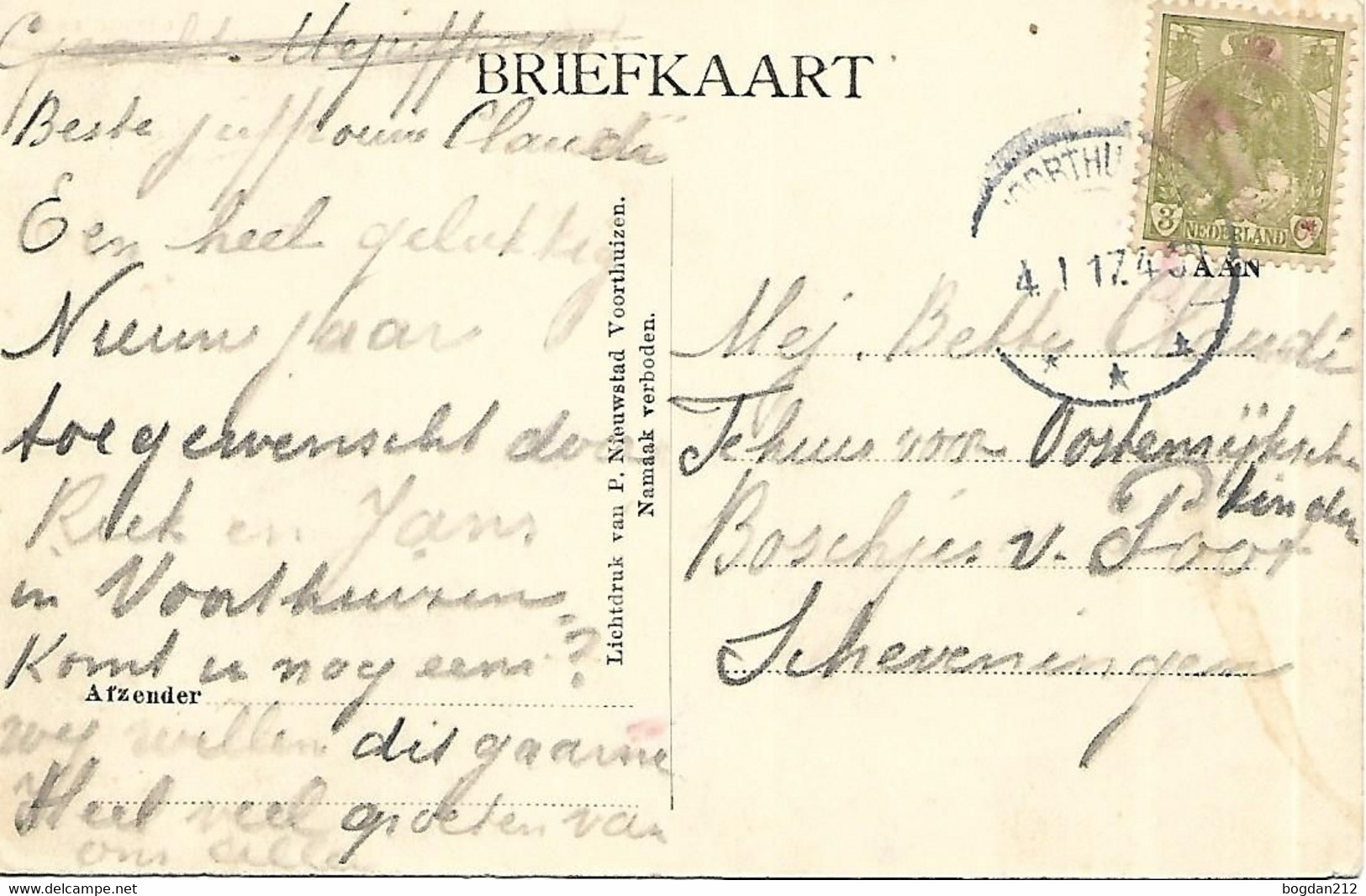 1917 - VOORTHUIZEN , Gute Zustand, 2 Scan - Barneveld