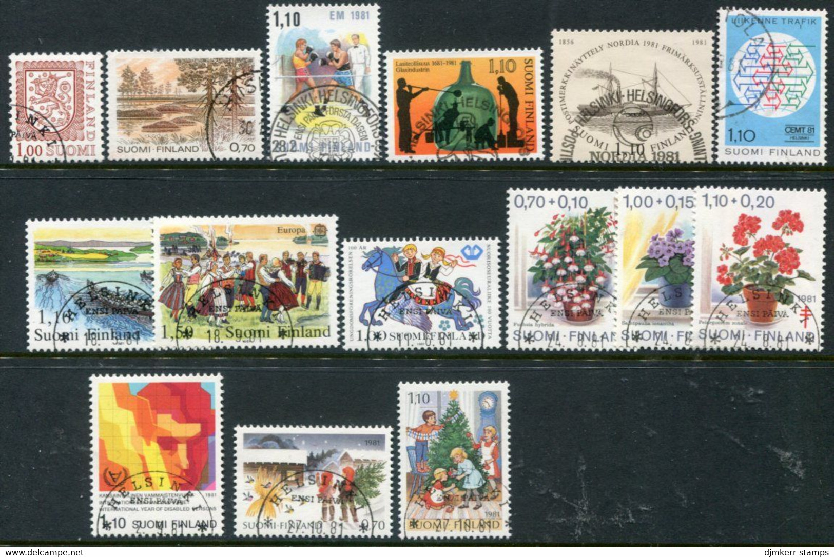 FINLAND 1981 Complete Issues  Used.  Michel 876-90 - Used Stamps