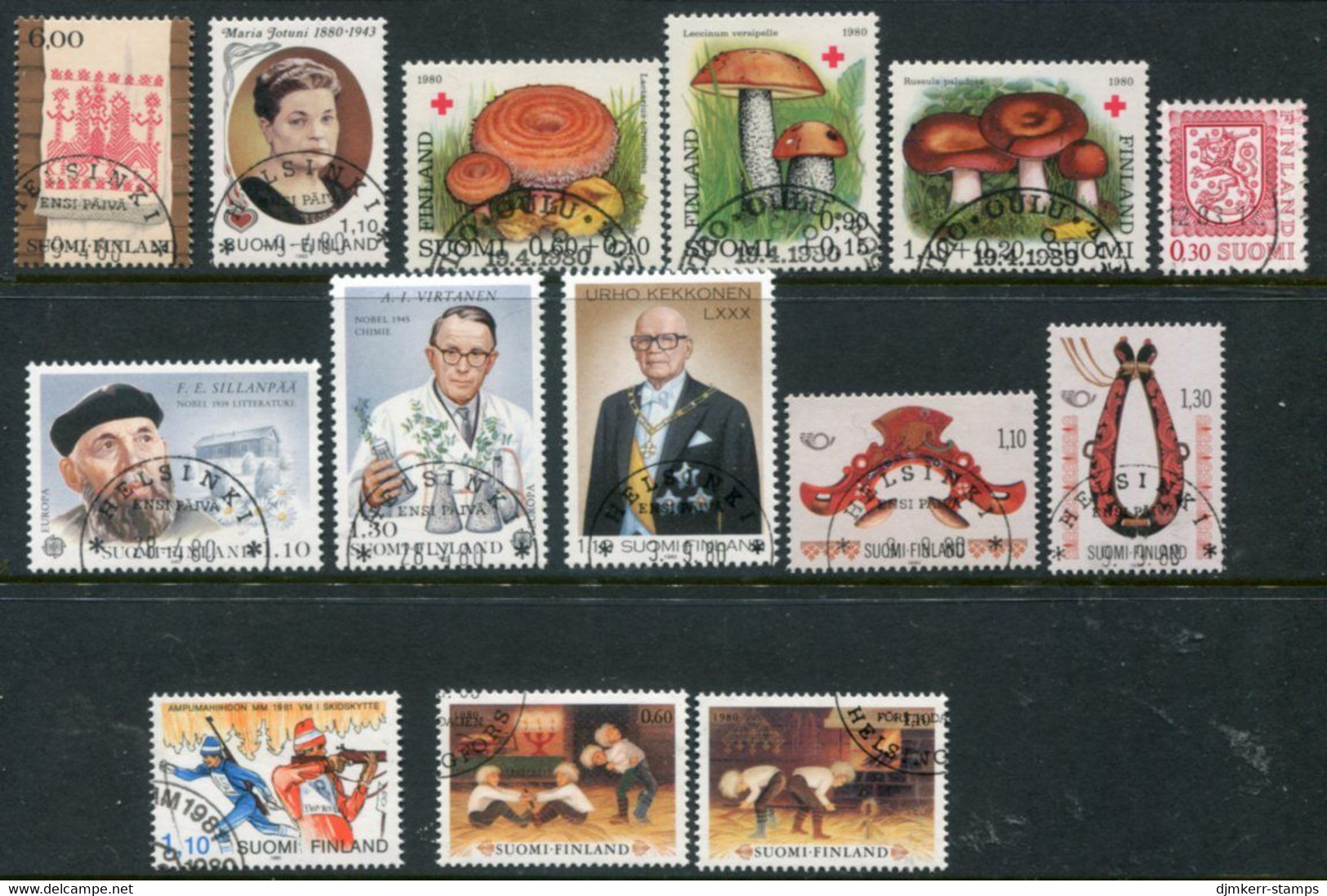 FINLAND 1980 Complete Issues  Used.  Michel 862-75 - Gebraucht