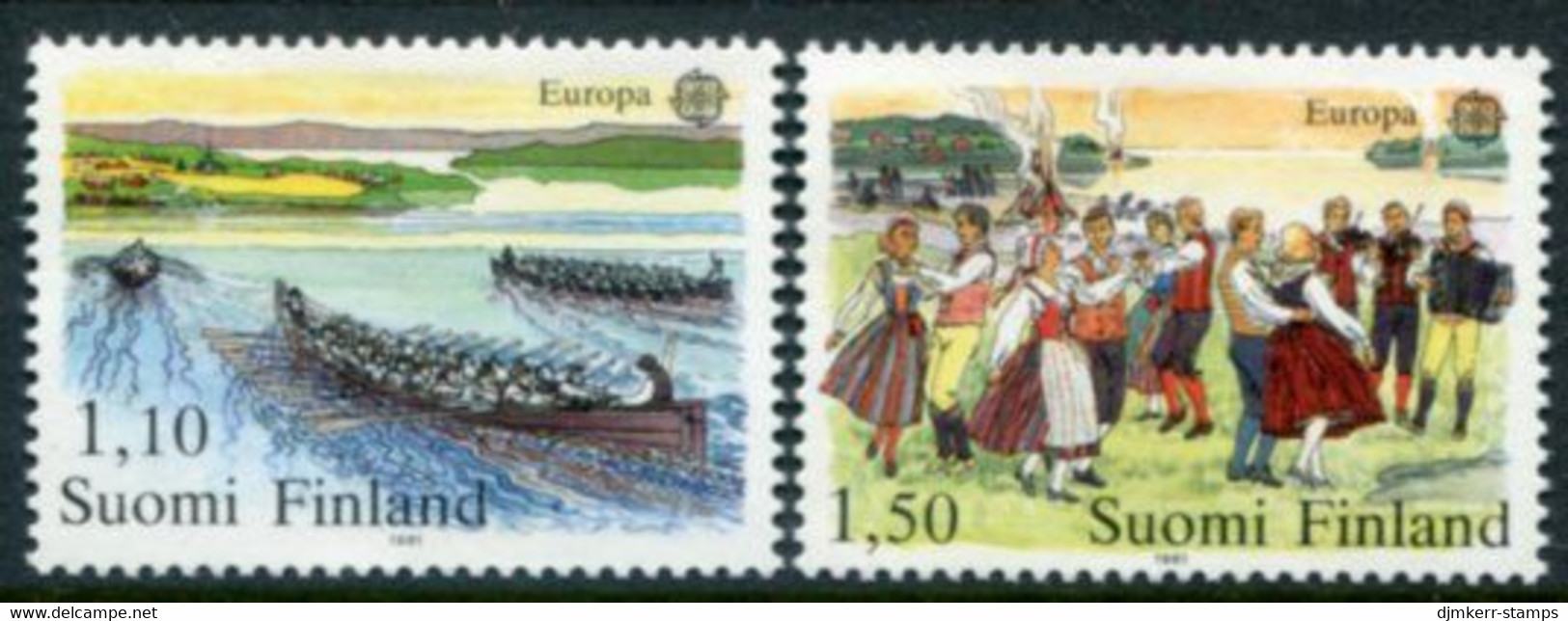 FINLAND 1981 Europa: Folklore  MNH / **.  Michel 881-82 - Unused Stamps