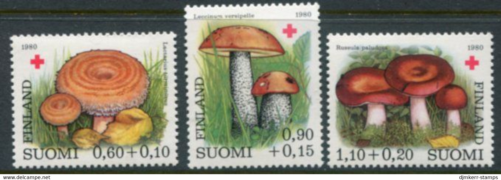 FINLAND 1980 Red Cross: Fungi III MNH / **.  Michel 864-66 - Nuovi