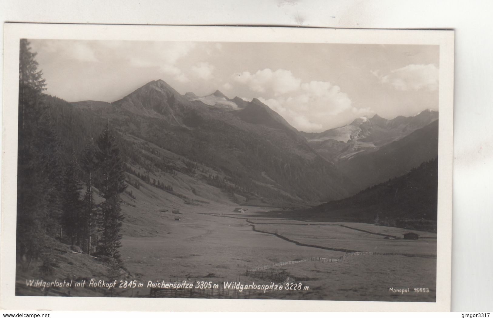 B2736) GERLOS - WILDGERLOSTAL Mit Roßkopf Reichenspitze U. Wildgerlosspitze ALT - Gerlos