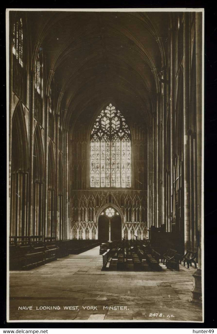 York Minster Nave Looking West Valentine - York