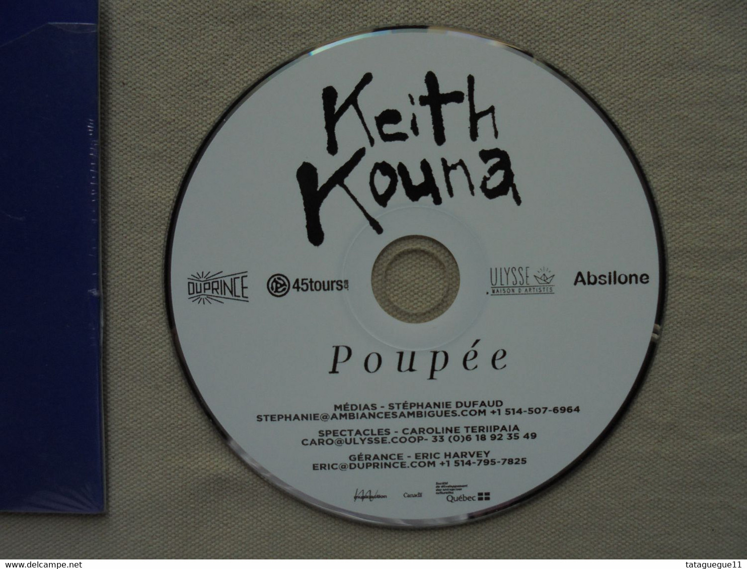 CD - KEITH KOUNA - Single Poupée - 2017 - Punk