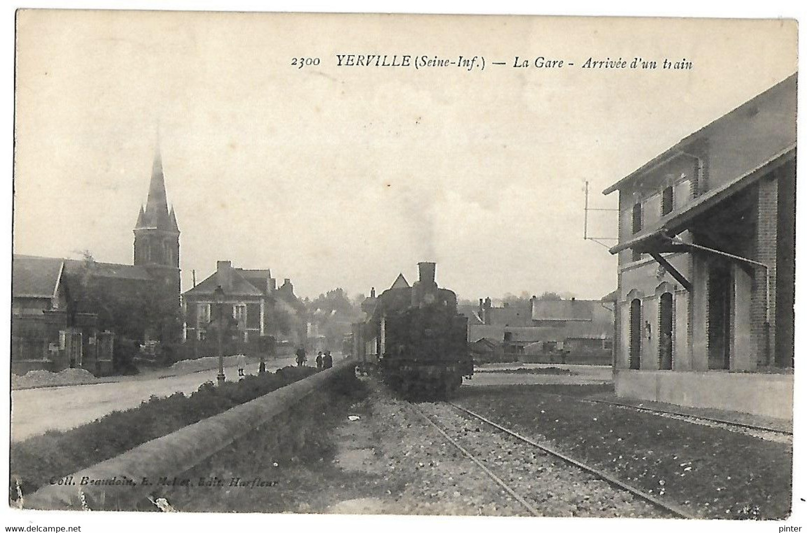 YERVILLE - La Gare, Arrivée D'un Train - Yerville
