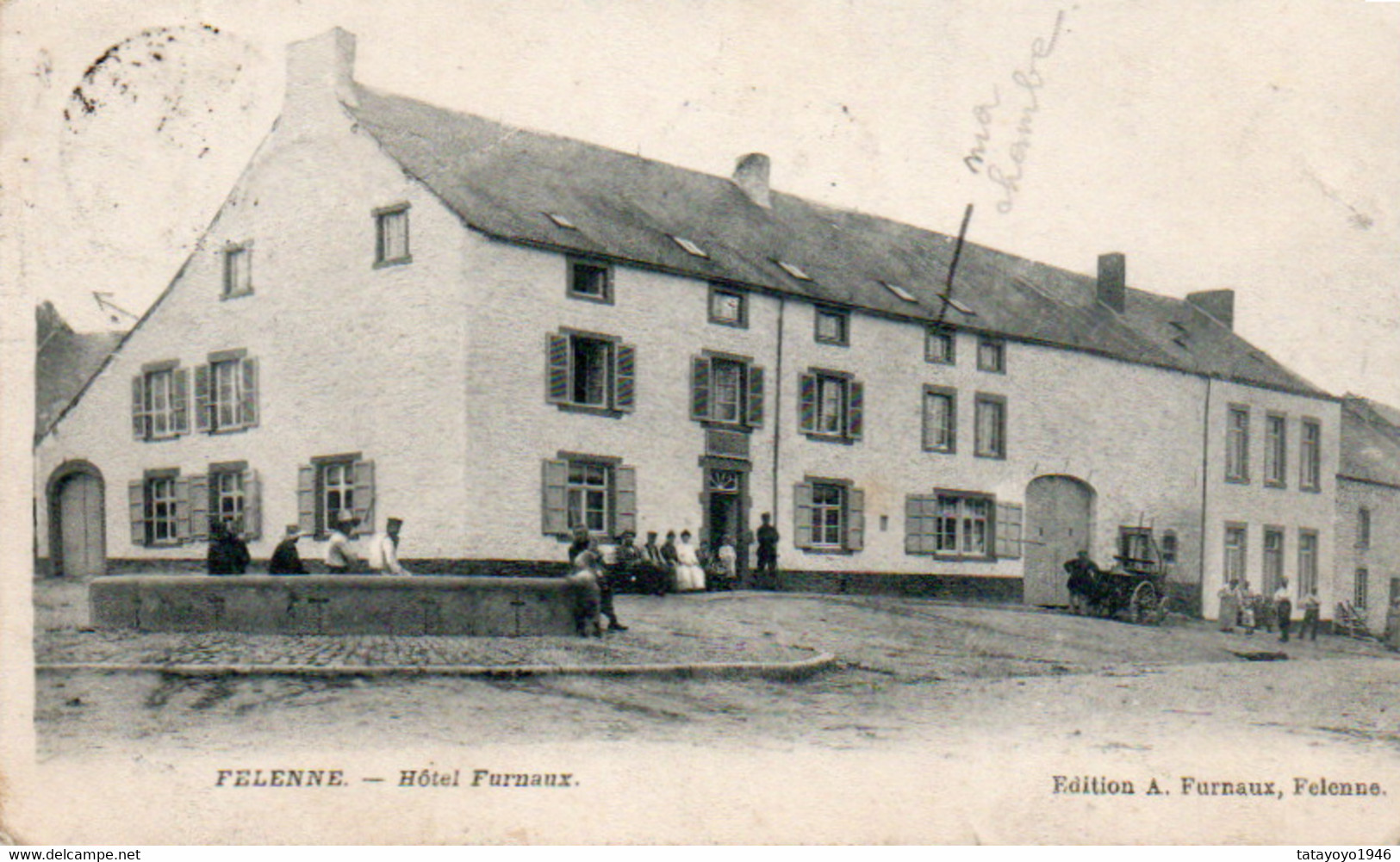 Felenne  Hotel Furnaux Animée Voyagé En 1913 - Beauraing