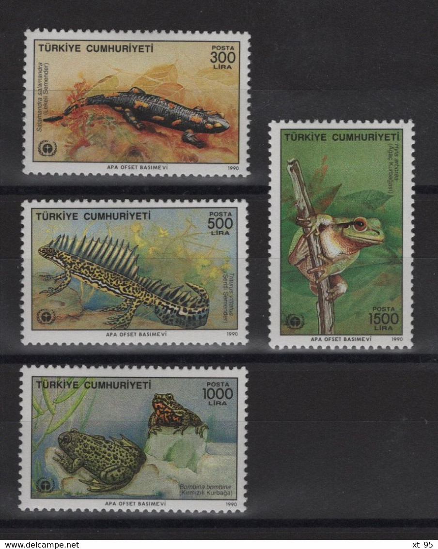 Turquie - N°2637 à 2640 - Faune - Amphibiens - Cote 6.50€ - * Neufs Avec Trace De Charniere - Unused Stamps