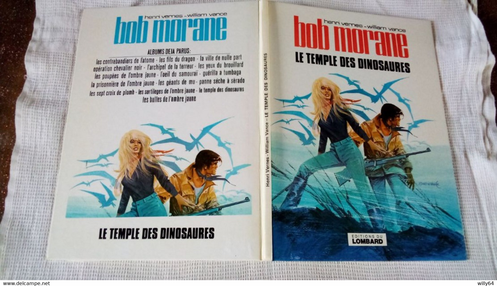 BOB MORANE   " Le Temple Des Dinosaures "   1977  LE LOMBARD   TBE - Bob Morane